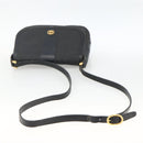 GUCCI Micro GG Supreme Schoudertas PVC Zwart Goud Auth BSZ310-7