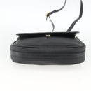 GUCCI Micro GG Supreme Schoudertas PVC Zwart Goud Auth BSZ310-5