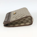 GUCCI GG Supreme Clutch Bag PVC Beige Gold 97 01 037 Auth BSZ311-4