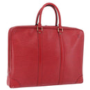LOUIS VUITTON Epi Porte Documents Voyage Business Bag Red M54477 LV Auth BSZ314-1