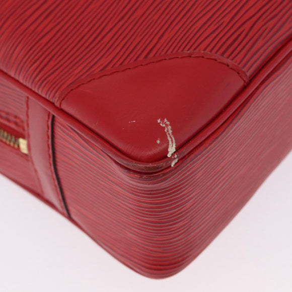 LOUIS VUITTON Epi Porte Documents Voyage Business Bag Red M54477 LV Auth BSZ314