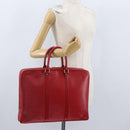 LOUIS VUITTON Epi Porte Documents Voyage Business Bag Red M54477 LV Auth BSZ314-23