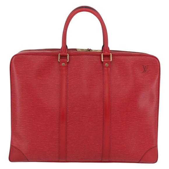 LOUIS VUITTON Epi Porte Documents Voyage Business Bag Red M54477 LV Auth BSZ314