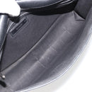 BALLY Business Bag Leather Black Silver Auth BSZ315-11