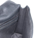 BALLY Business Bag Leather Black Silver Auth BSZ315-20