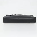 BALLY Business Bag Leather Black Silver Auth BSZ315-5