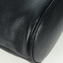 Christian Dior Hand Bag Leather Black Gold Auth BSZ319A-10