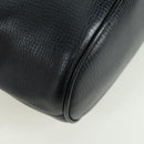 Christian Dior Hand Bag Leather Black Gold Auth BSZ319A-15