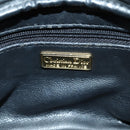 Christian Dior Hand Bag Leather Black Gold Auth BSZ319A-11