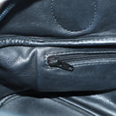 Christian Dior Hand Bag Leather Black Gold Auth BSZ319A-20