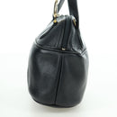 Christian Dior Hand Bag Leather Black Gold Auth BSZ319A-3