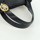 Christian Dior Hand Bag Leather Black Gold Auth BSZ319A-7