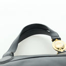 Christian Dior Hand Bag Leather Black Gold Auth BSZ319A-9