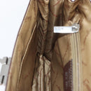 Salvatore Ferragamo Gancini Hand Bag Leather Brown Silver Auth BSZ320-19