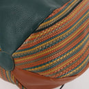 DELVAUX Shoulder Bag Leather Green Gold Auth BSZ321-15
