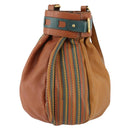 DELVAUX Shoulder Bag Leather Green Gold Auth BSZ321-13