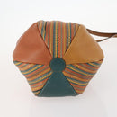 DELVAUX Shoulder Bag Leather Green Gold Auth BSZ321-5