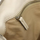 Chloe Paddington Hand Bag Leather White Silver Auth BSZ323-20