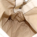 Chloe Paddington Handtas Leer Wit Zilver Auth BSZ323-21