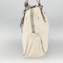 Chloe Paddington Hand Bag Leather White Silver Auth BSZ323-4