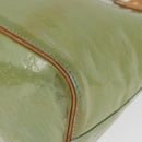 LOUIS VUITTON Monogram Vernis Houston Hand Bag Baby Blue M91005 LV Auth BSZ324-17