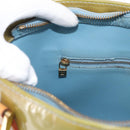 LOUIS VUITTON Monogram Vernis Houston Hand Bag Baby Blue M91005 LV Auth BSZ324-22