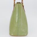 LOUIS VUITTON Monogram Vernis Houston Hand Bag Baby Blue M91005 LV Auth BSZ324-4