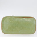 LOUIS VUITTON Monogram Vernis Houston Hand Bag Baby Blue M91005 LV Auth BSZ324-5