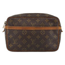 LOUIS VUITTON Monogram Compiegne 23 Clutch Bag M51847 LV Auth BSZ326-13