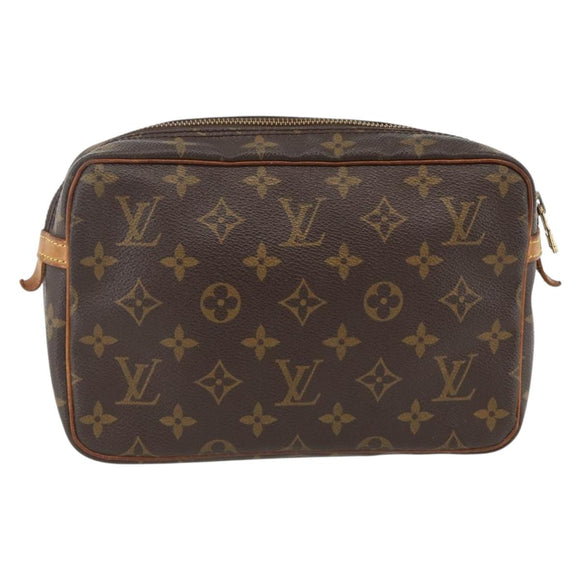 LOUIS VUITTON Monogram Compiegne 23 Clutch Bag M51847 LV Auth BSZ326
