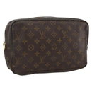 LOUIS VUITTON Monogram Trousse Toilette 28 Clutch Bag M47522 LV Auth BSZ328-1