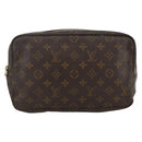 LOUIS VUITTON Monogram Trousse Toilette 28 Clutch Bag M47522 LV Auth BSZ328-13