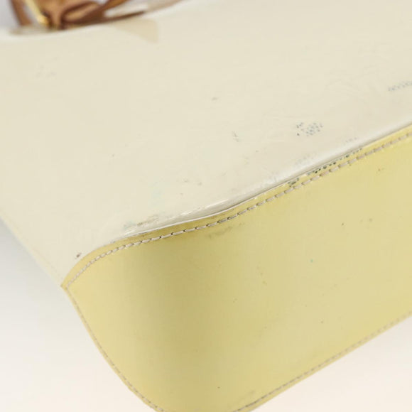 LOUIS VUITTON Monogram Vernis Brentwood Schoudertas Perle M91512 LV Auth BSZ329