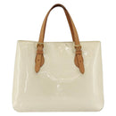 LOUIS VUITTON Monogram Vernis Brentwood Schoudertas Perle M91512 LV Auth BSZ329-13
