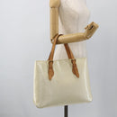 LOUIS VUITTON Monogram Vernis Brentwood Schoudertas Perle M91512 LV Auth BSZ329-21