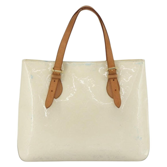 LOUIS VUITTON Monogram Vernis Brentwood Schoudertas Perle M91512 LV Auth BSZ329