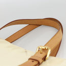 LOUIS VUITTON Monogram Vernis Brentwood Schoudertas Perle M91512 LV Auth BSZ329-8