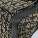 Christian Dior Trotter Canvas Hand Bag Black Silver Auth BSZ335-9