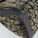 Christian Dior Trotter Canvas Hand Bag Black Silver Auth BSZ335-14