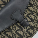 Christian Dior Trotter Canvas Hand Bag Black Silver Auth BSZ335-18