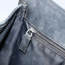 Christian Dior Trotter Canvas Hand Bag Black Silver Auth BSZ335-22