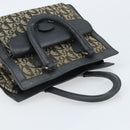 Christian Dior Trotter Canvas Hand Bag Black Silver Auth BSZ335-6