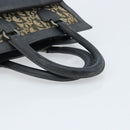 Christian Dior Trotter Canvas Hand Bag Black Silver Auth BSZ335-7