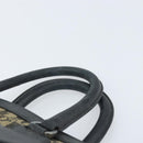 Christian Dior Trotter Canvas Hand Bag Black Silver Auth BSZ335-8