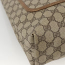 GUCCI GG Supreme Web Sherry Line Tote Bag PVC Beige Gold 39 02 003 Auth BSZ336-11