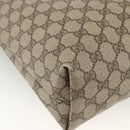 GUCCI GG Supreme Web Sherry Line Tote Bag PVC Beige Gold 39 02 003 Auth BSZ336-13