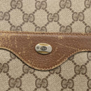 GUCCI GG Supreme Web Sherry Line Tote Bag PVC Beige Gold 39 02 003 Auth BSZ336-14