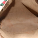 GUCCI GG Supreme Web Sherry Line Tote Bag PVC Beige Gold 39 02 003 Auth BSZ336-16