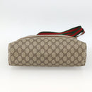 GUCCI GG Supreme Web Sherry Line Tote Bag PVC Beige Gold 39 02 003 Auth BSZ336-9