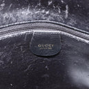 GUCCI Tote Bag Leer Goud Zwart 000 2058 0569 0 Auth BSZ341-15